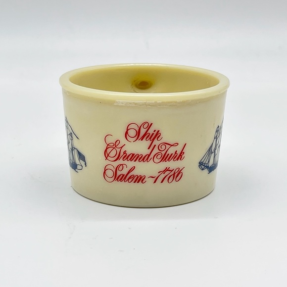VTG Shulton Ivory Milk Glass Old Spice Shaving Mug Ship Grand Turk Salem 1786 - Picture 3 of 8